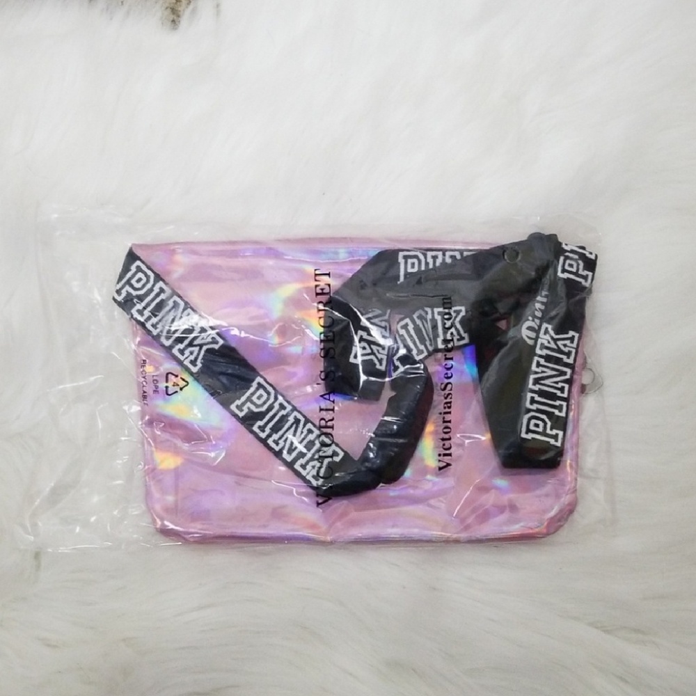 NWT Victoria's Secret PINK Holograpgic Fanny Pack - Picture 2 of 4